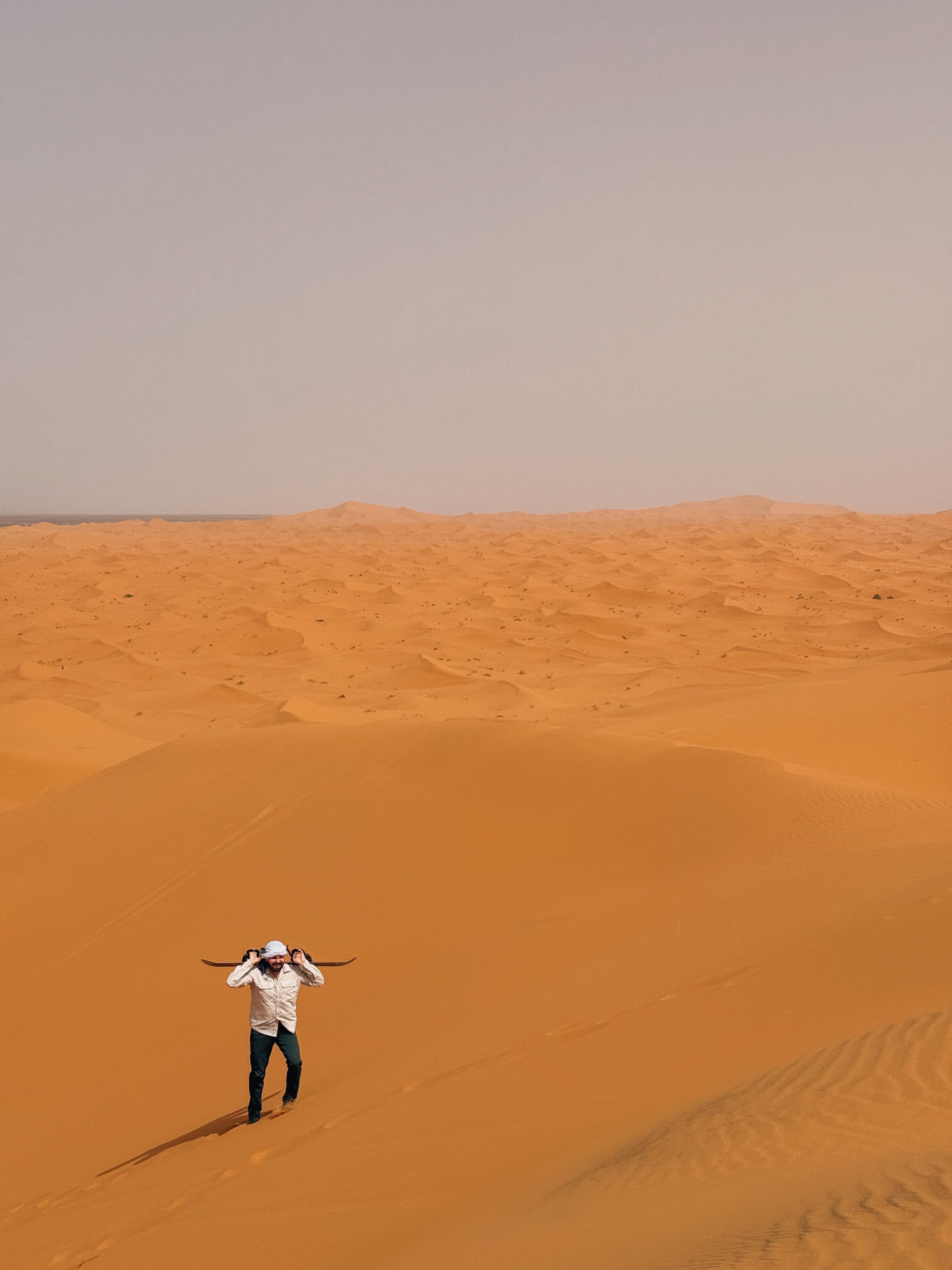 Man In The Middle Of A Desert · Free Stock Photo