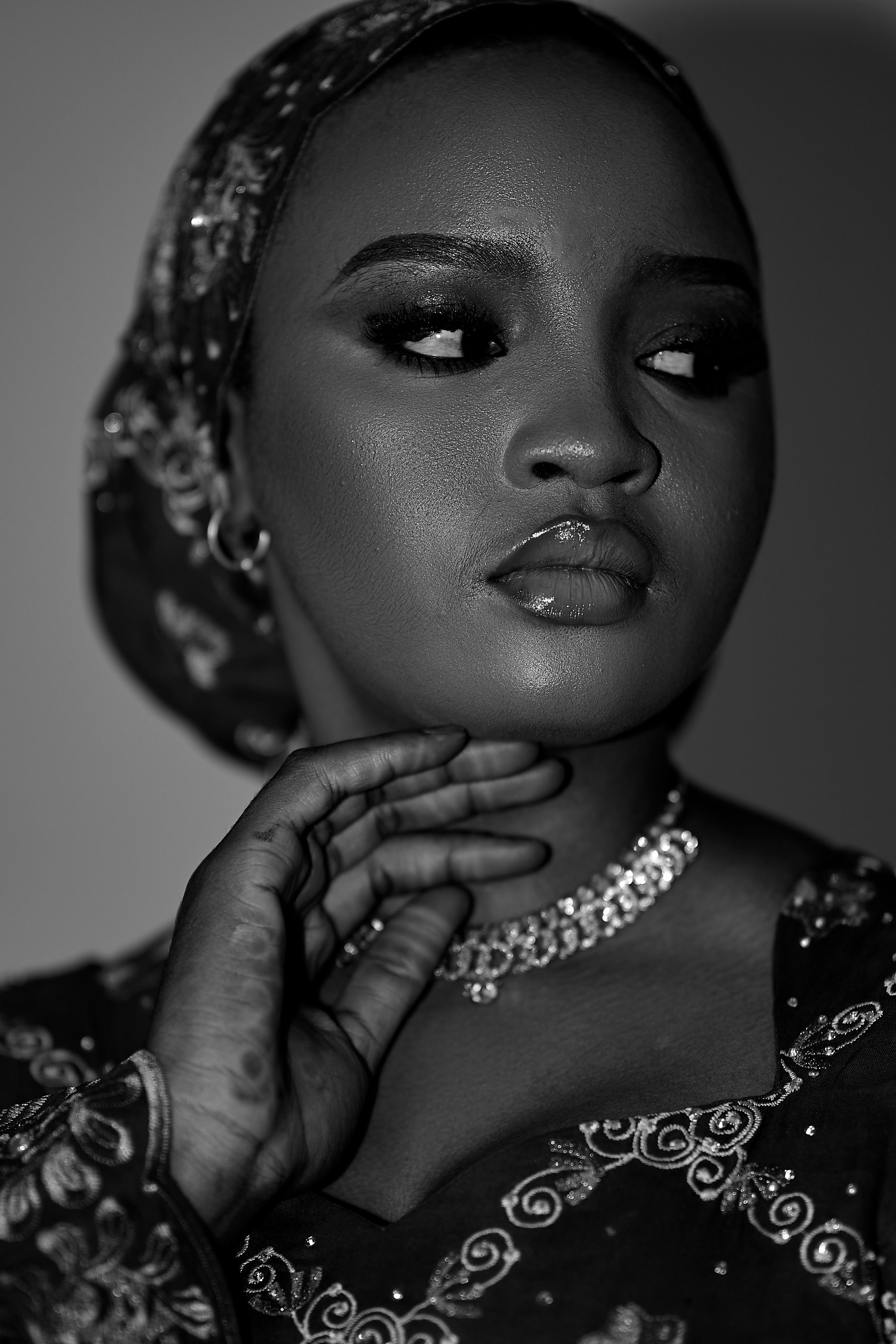 Elegant Black and White Portrait of a Woman · Free Stock Photo