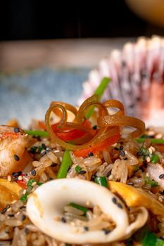 Puerto Rican Style Rice With Squid