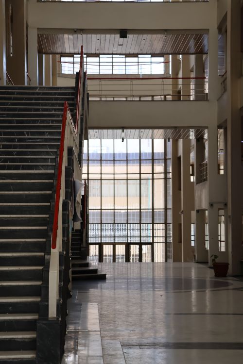 Free Bright and modern architectural interior in Damascus, featuring minimalist design with natural light. Stock Photo