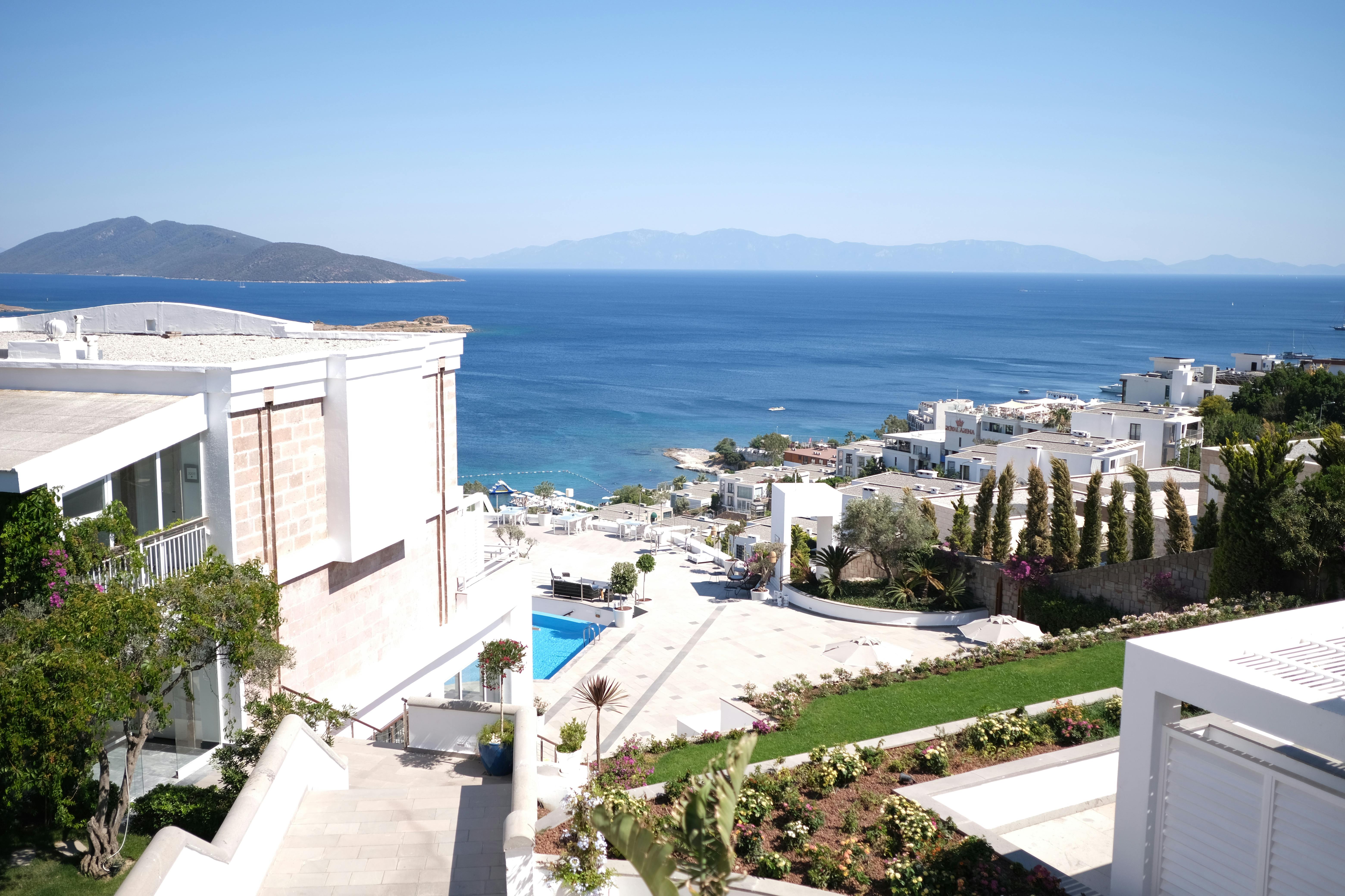 panoramic ocean view from Birdseye's rooftop in La Jolla - rooftop brunch san diego