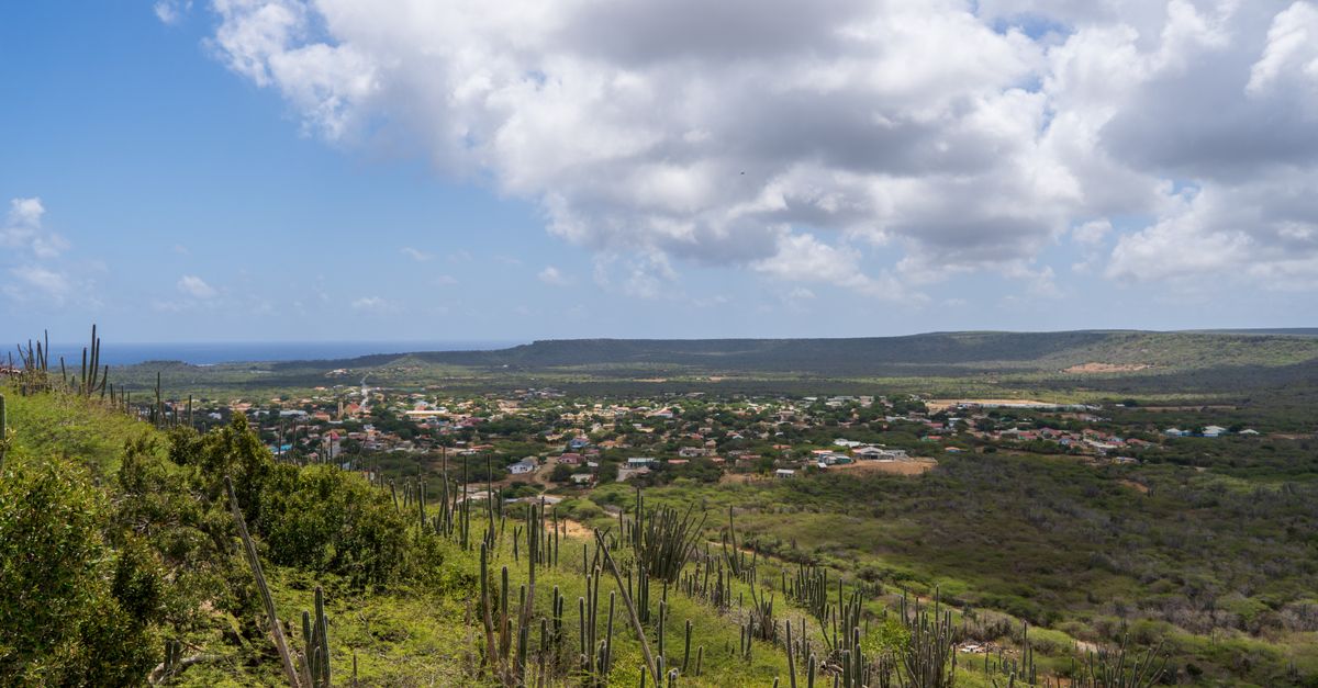 Sint Eustatius island near Nevis