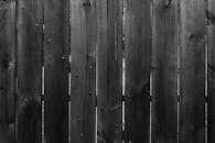Black and White Wooden Fence Texture