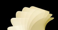 Elegant Abstract Curved Shapes on Black Background