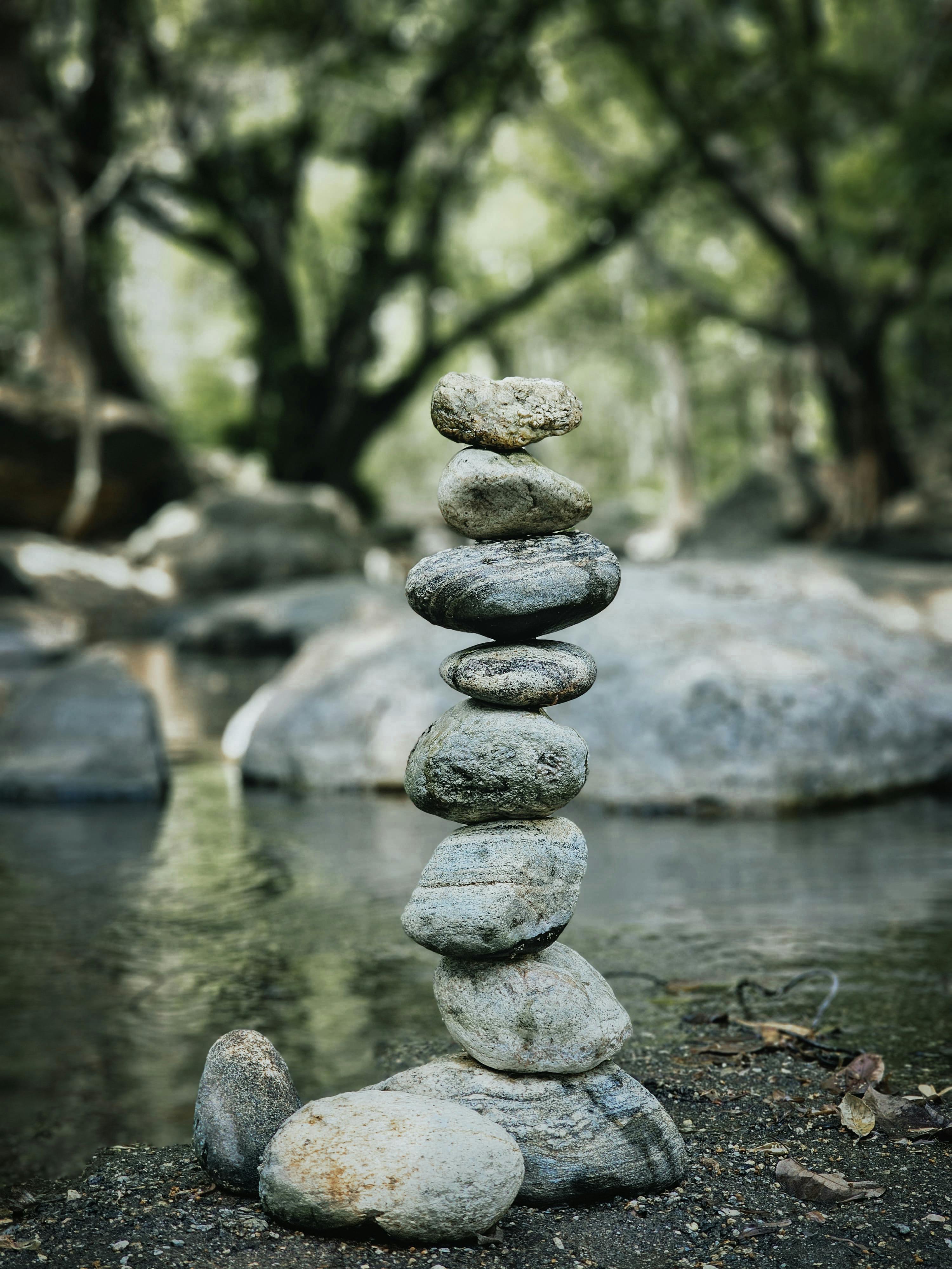 Zen garden representing balance and peace