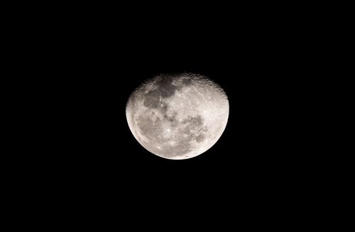 Free Captivating full moon shining brightly in the clear, dark night sky. Stock Photo