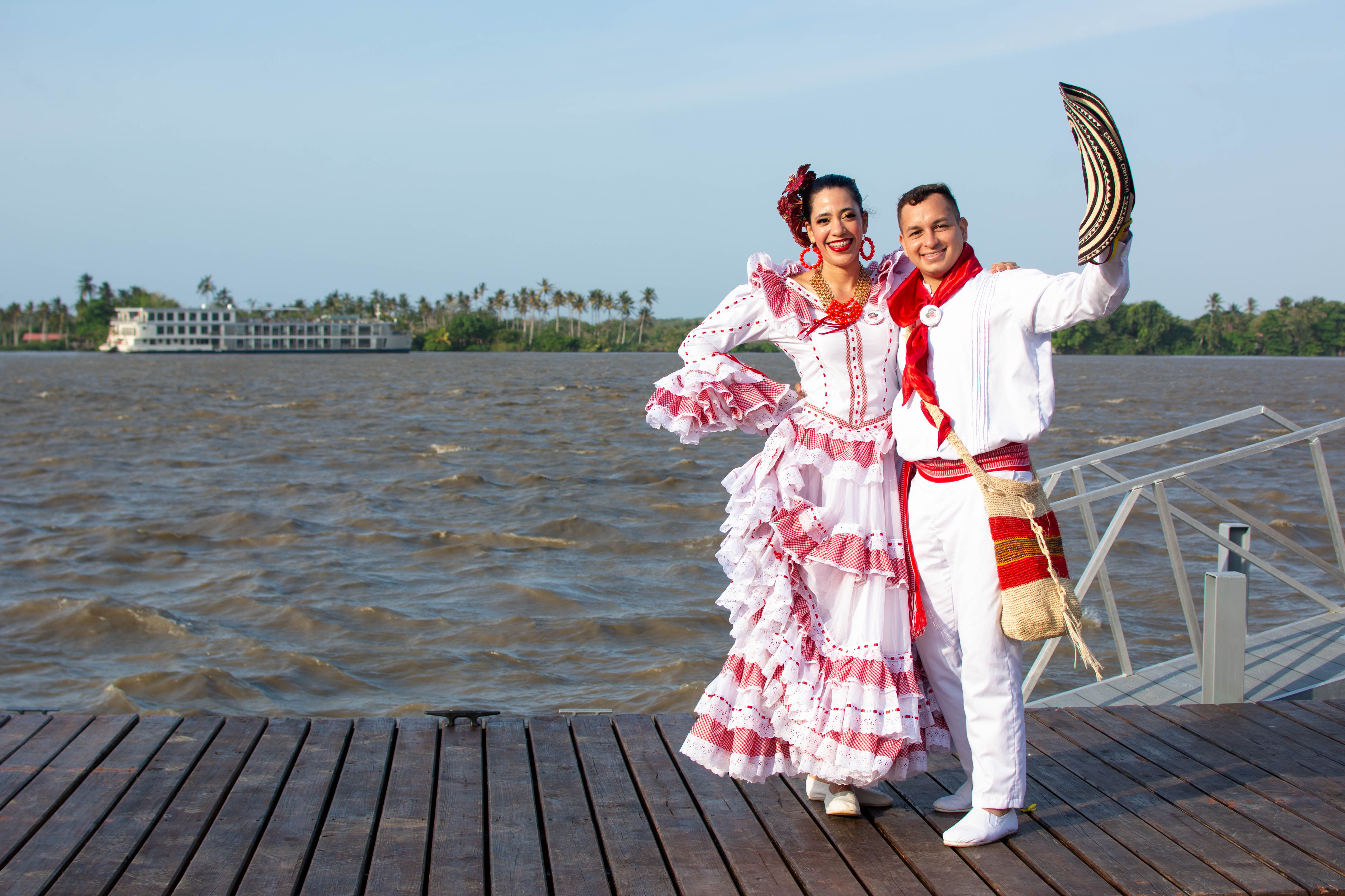 colombian traditional dress Colombian Campesina Dress – Handmade Applique 12 main image 1