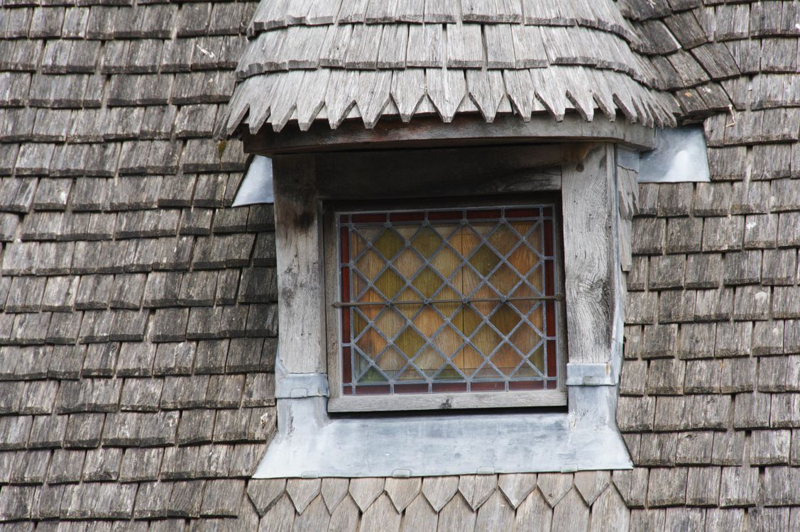 Rustic Dormer Window on Wooden Shingle Roof · Free Stock Photo