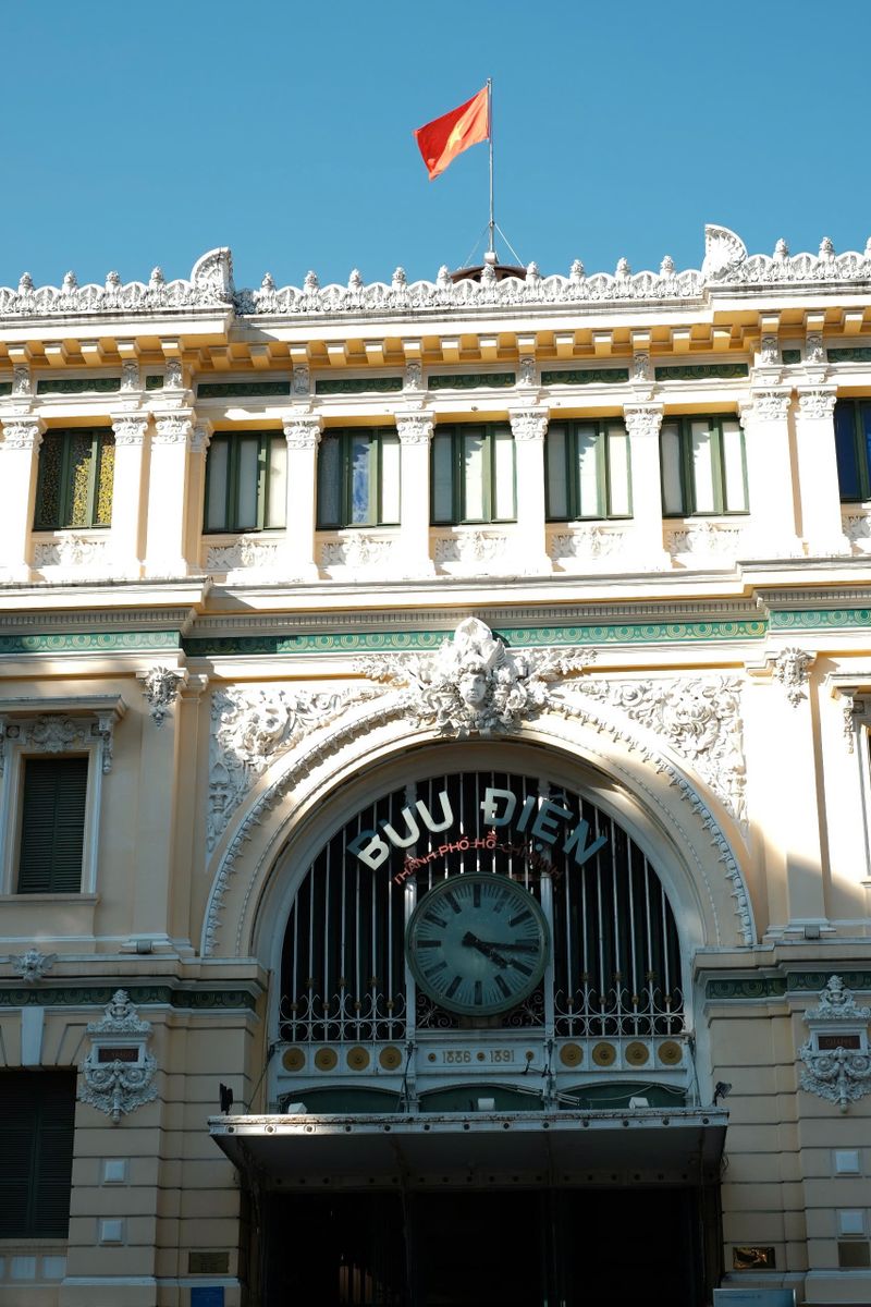 Facade of the historic Saigon Central Post Office