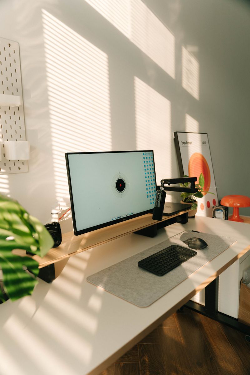 Minimalist Home Office Desk with Modern Setup · Free Stock Photo