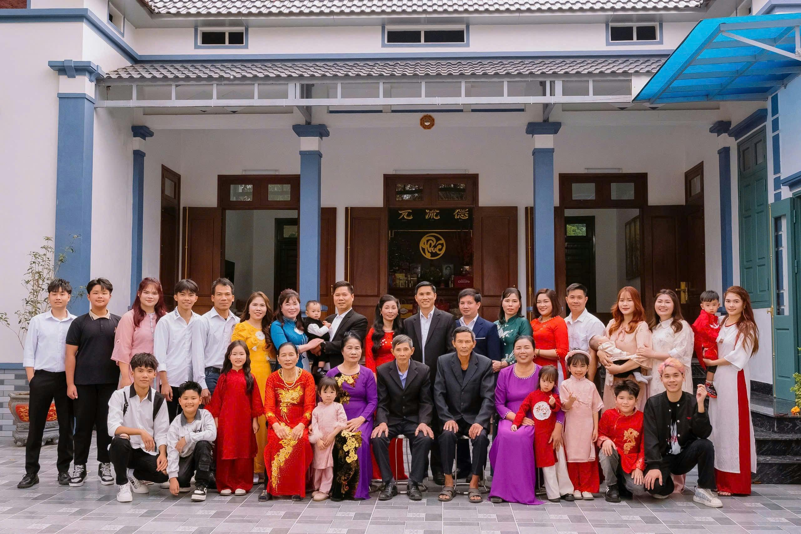 Large Family Gathering With Children Playing In A Joyful, Colorful Setting