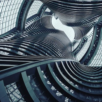 这座位于北京的螺旋建筑，融入了现代设计元素，结构错综复杂