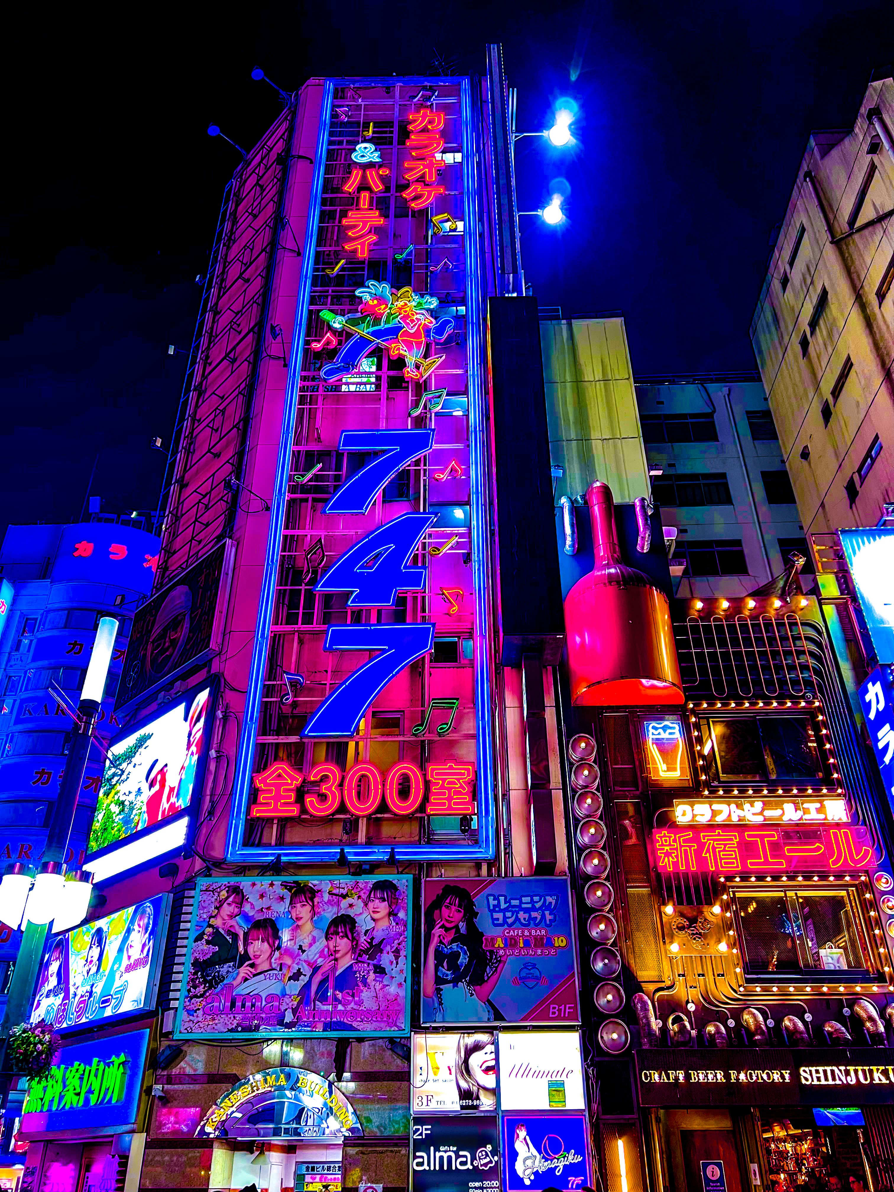 Vibrant Nightlife in Shinjuku, Tokyo · Free Stock Photo