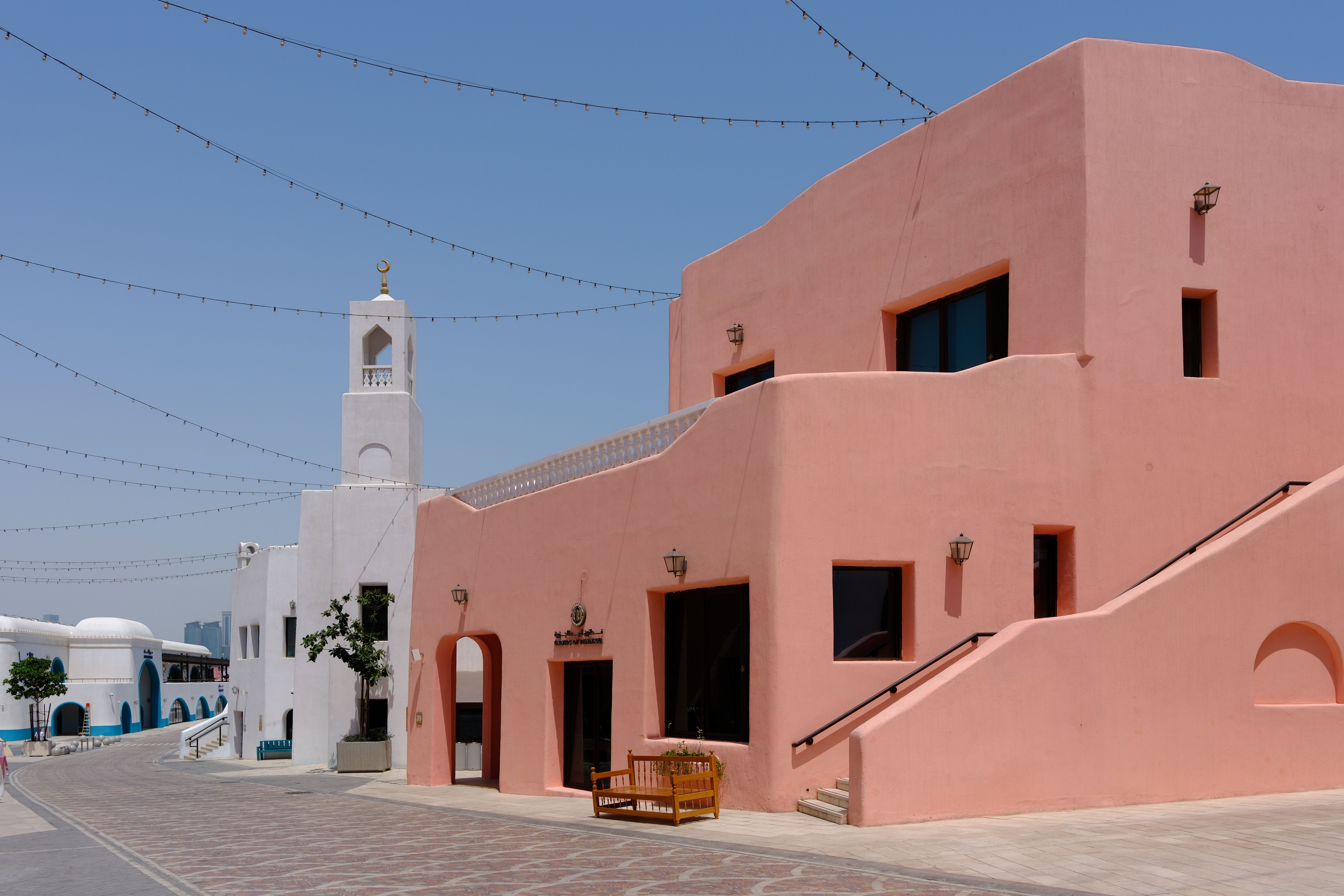 Charming traditional guesthouse exterior in Souq Waqif, Doha, Qatar
