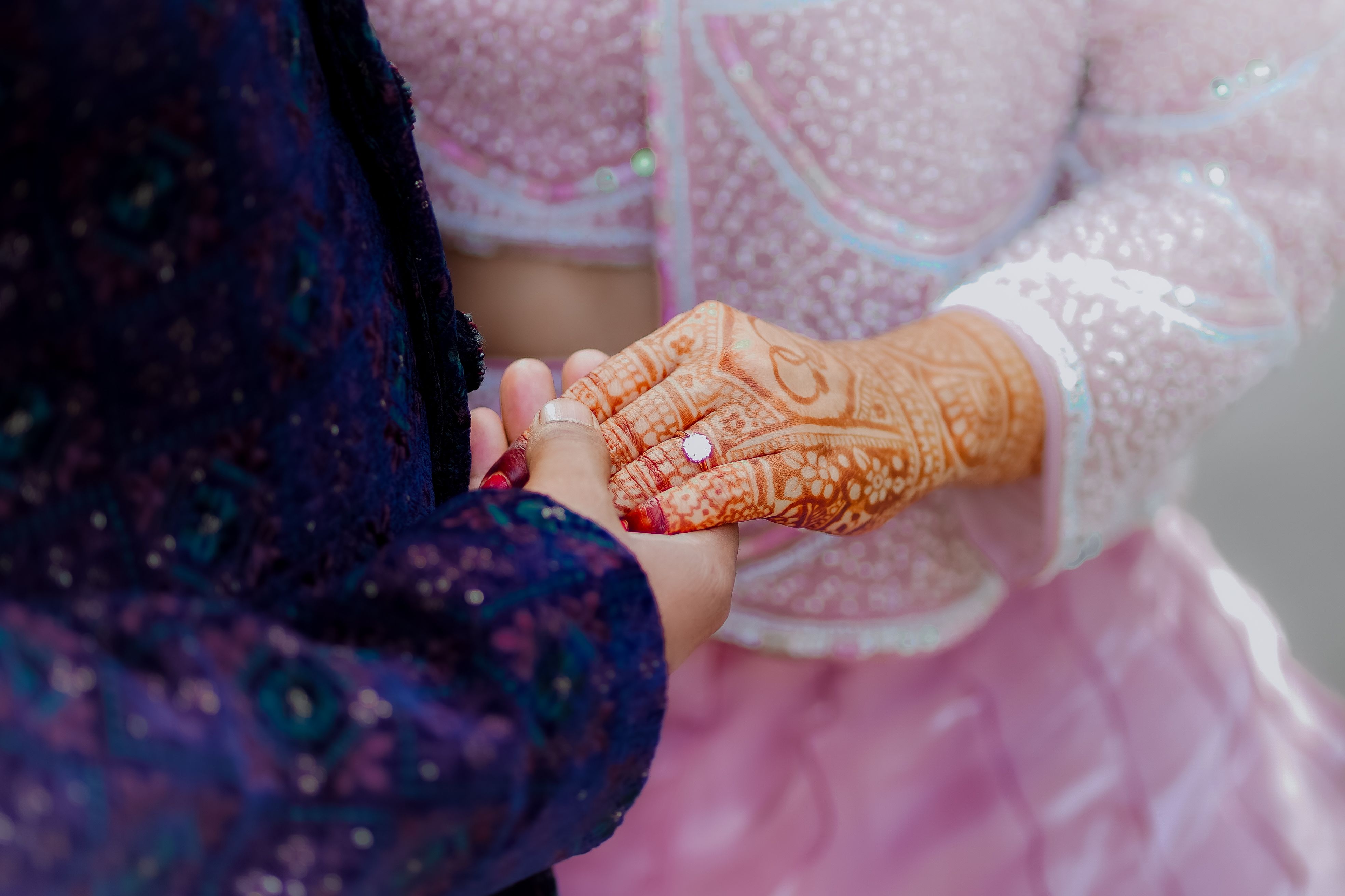 Traditional Indian Engagement Ceremony Close-Up  Free Stock Photo