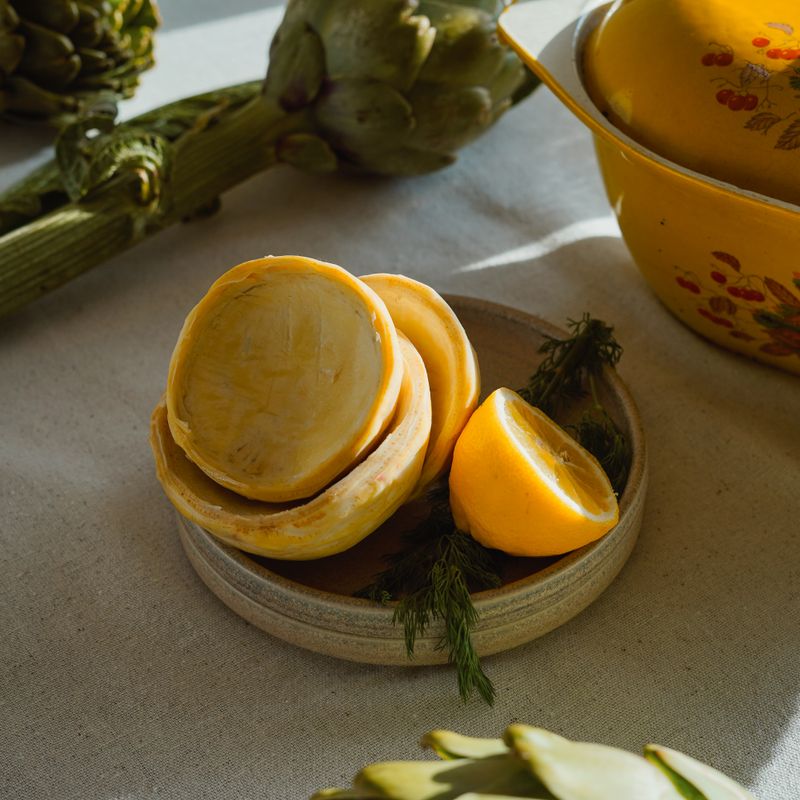 Italian Artichoke Heart Slaw with Lemon and Mint