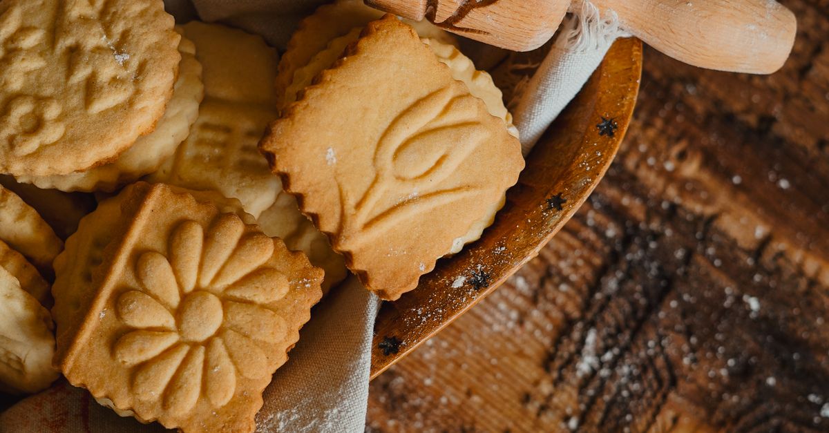 Rustic Bakin Rustic Baking with Engraved Rolling Pin · Free Stock Photo