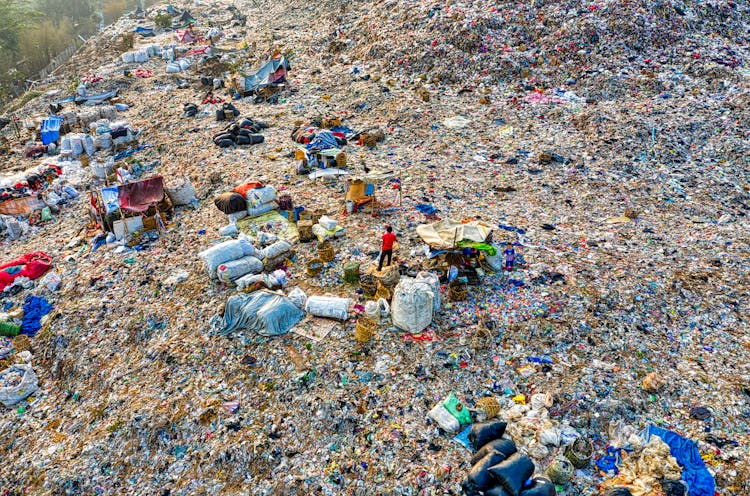 Bird's Eye View Of Landfill 