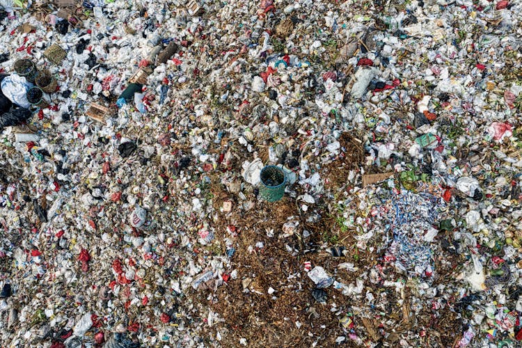 Bird's Eye View Of Landfill 