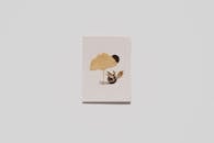 Minimalist Abstract Composition with Leaves