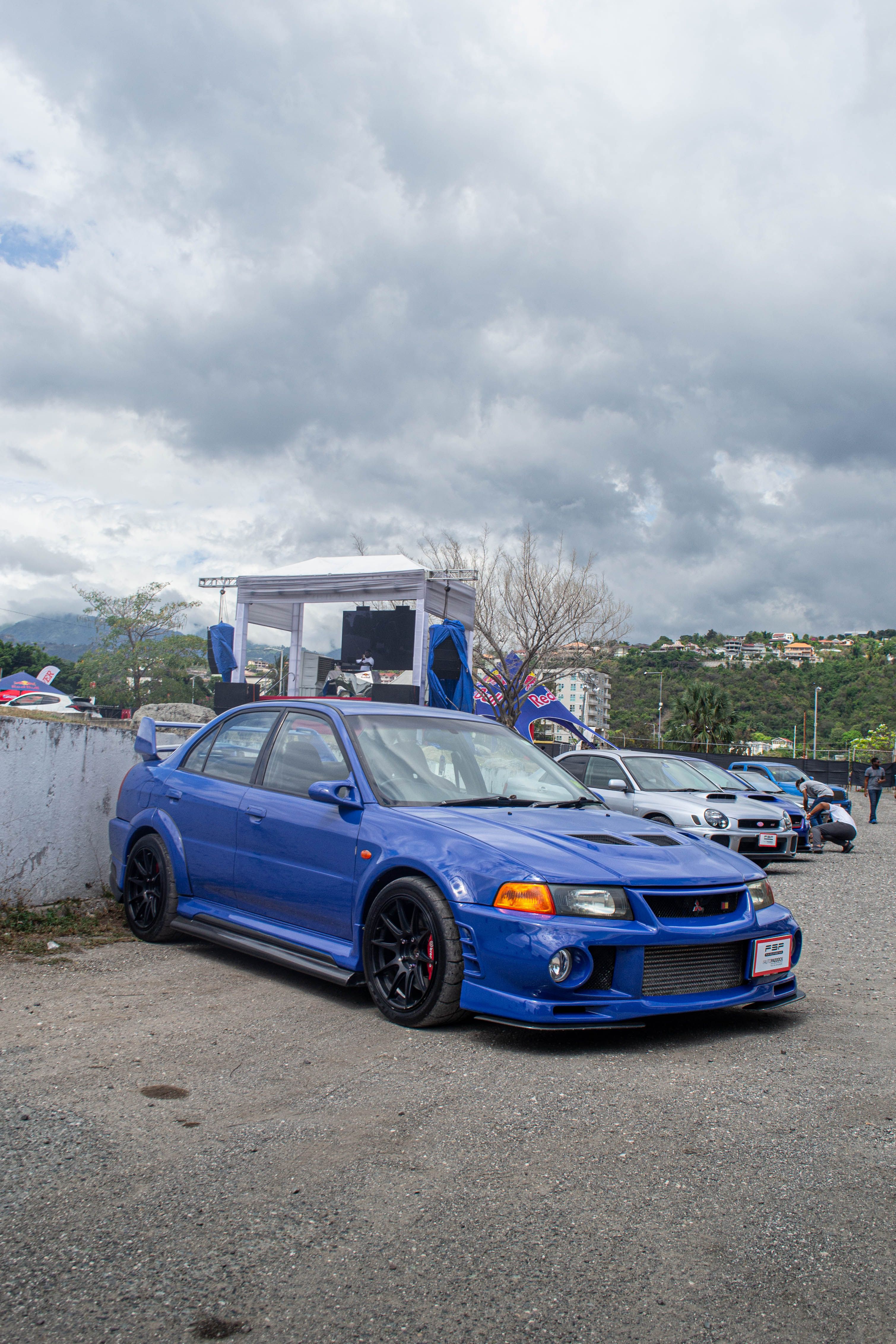 Blue Sports Car at Jamaican Car Show Event · Free Stock Photo