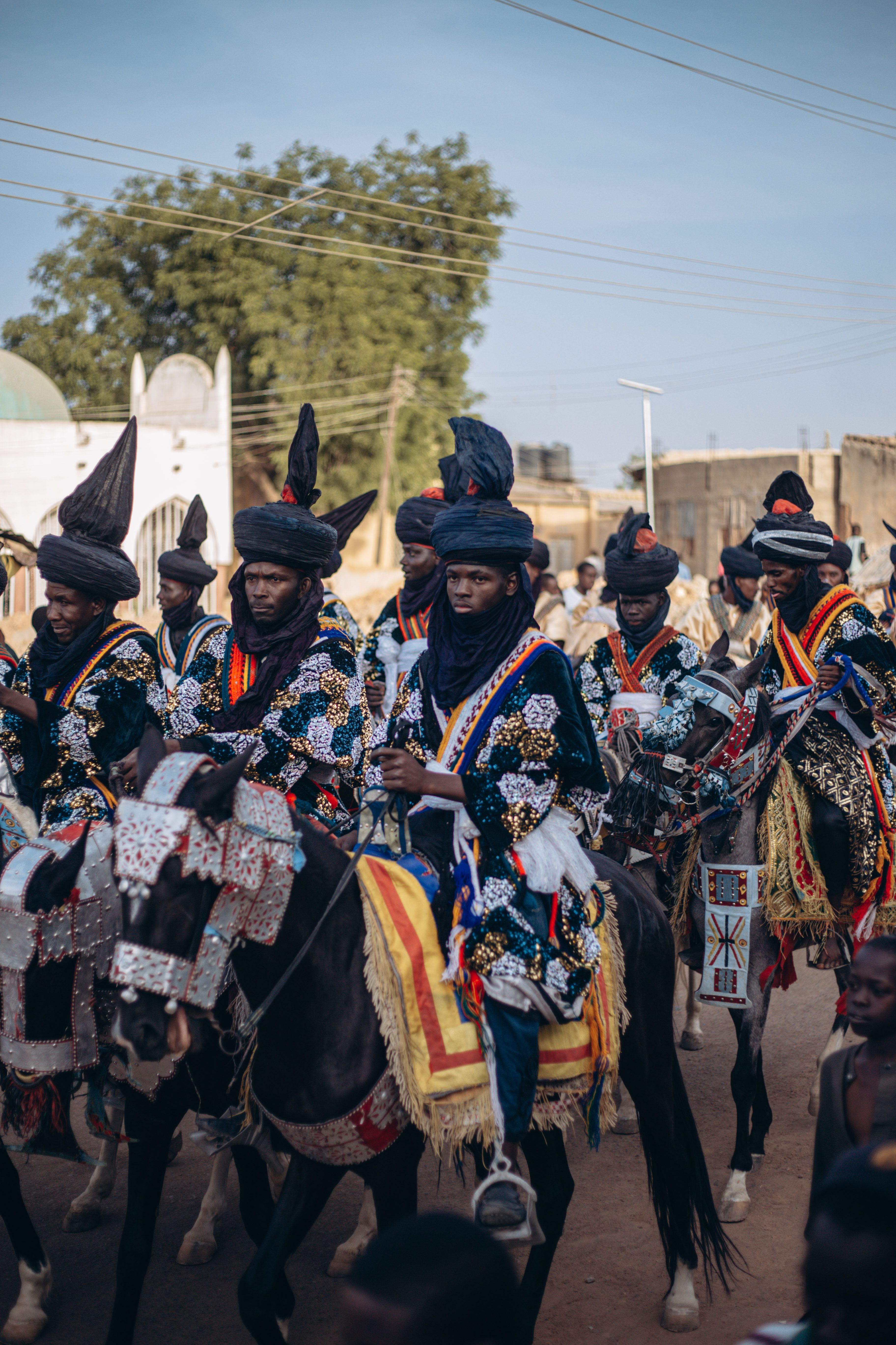 Traditional Horseback Parade in African City · Free Stock Photo