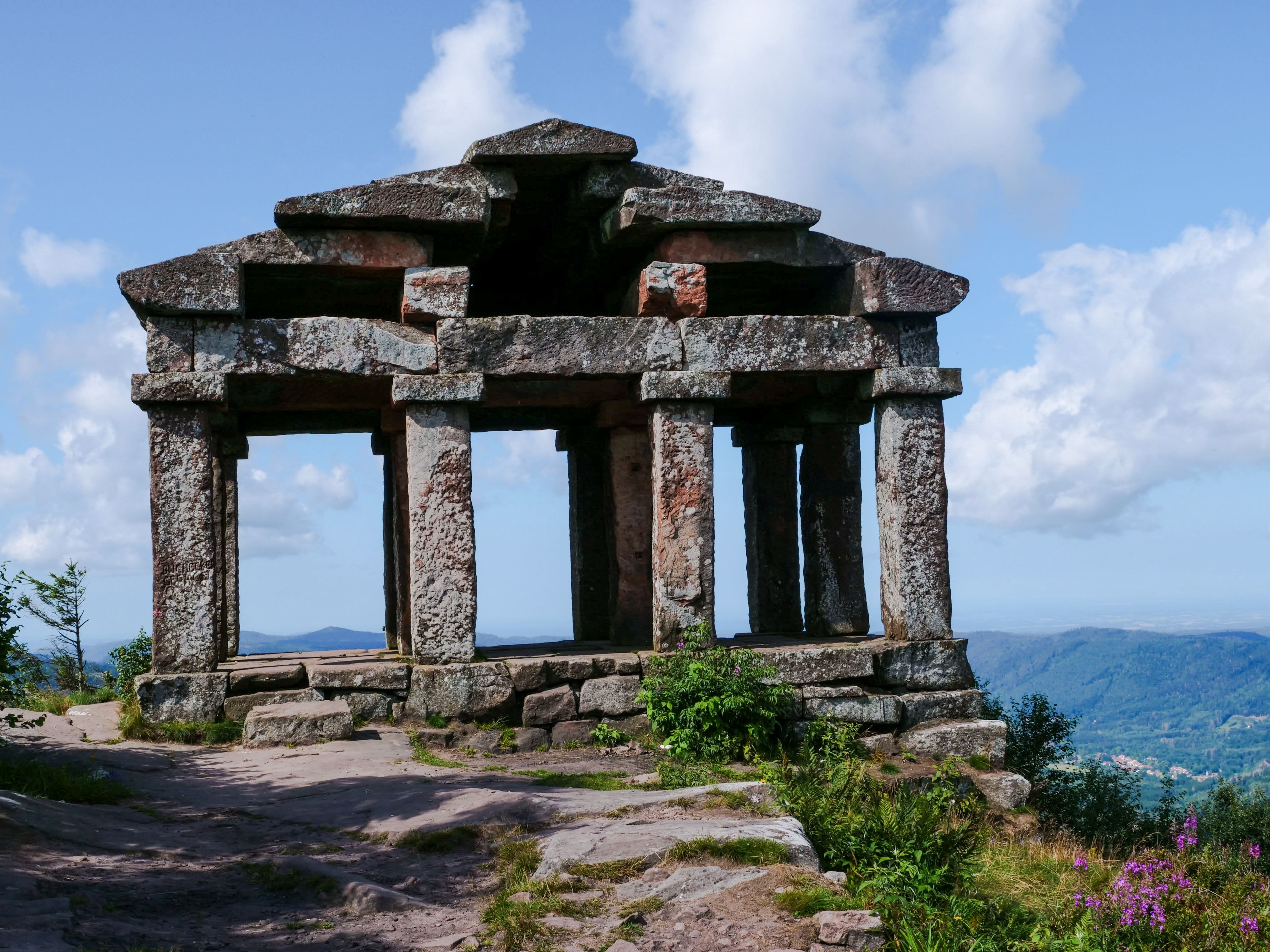 Ancient Stone Temple Ruins on Mountain · Free Stock Photo