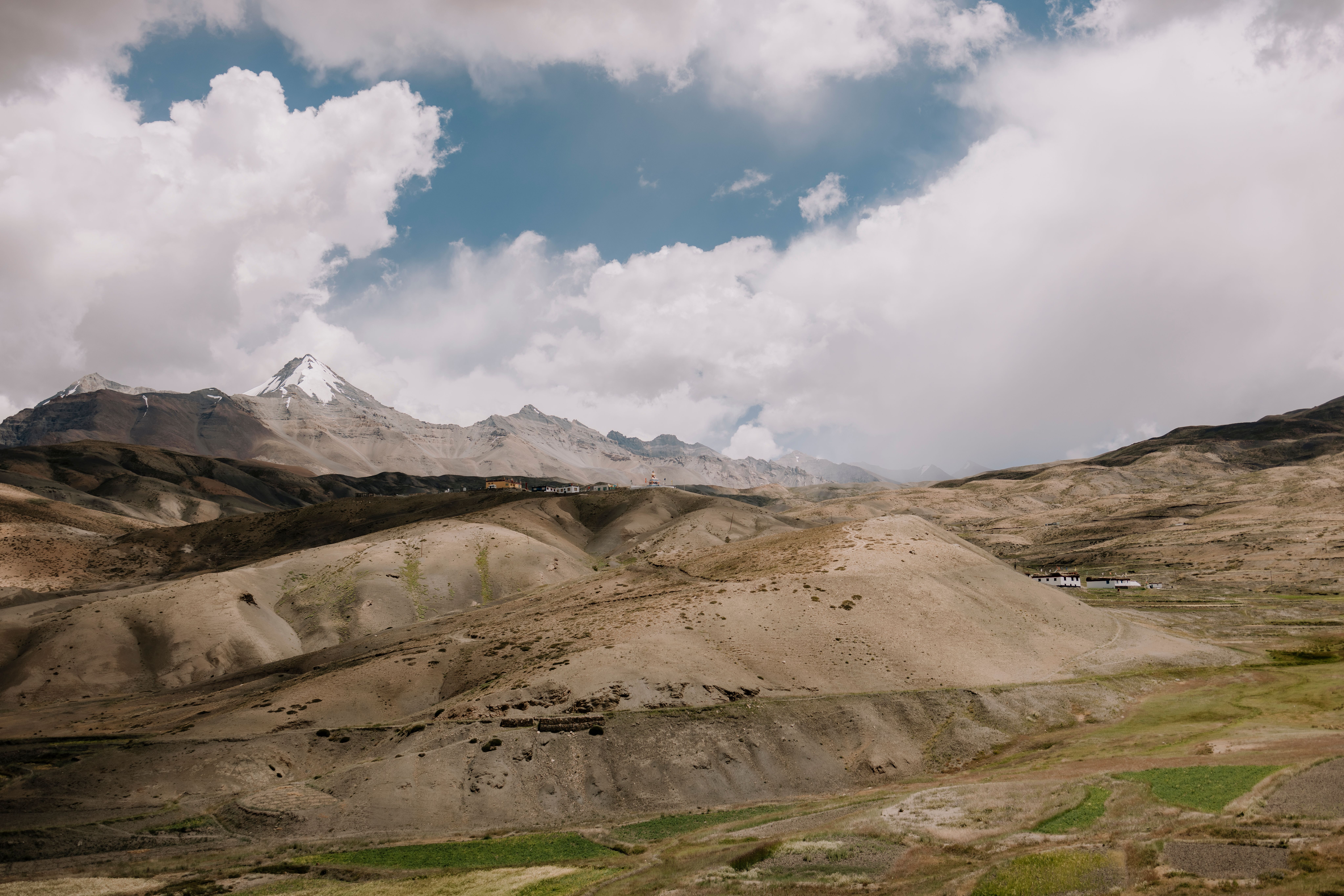 Cold desert landscape of Spiti Valley, Himachal Pradesh