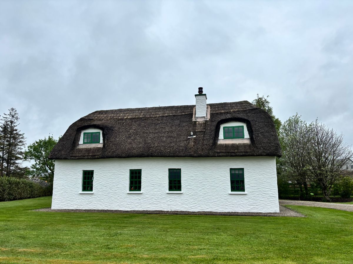 A traditional Irish thatched cottage