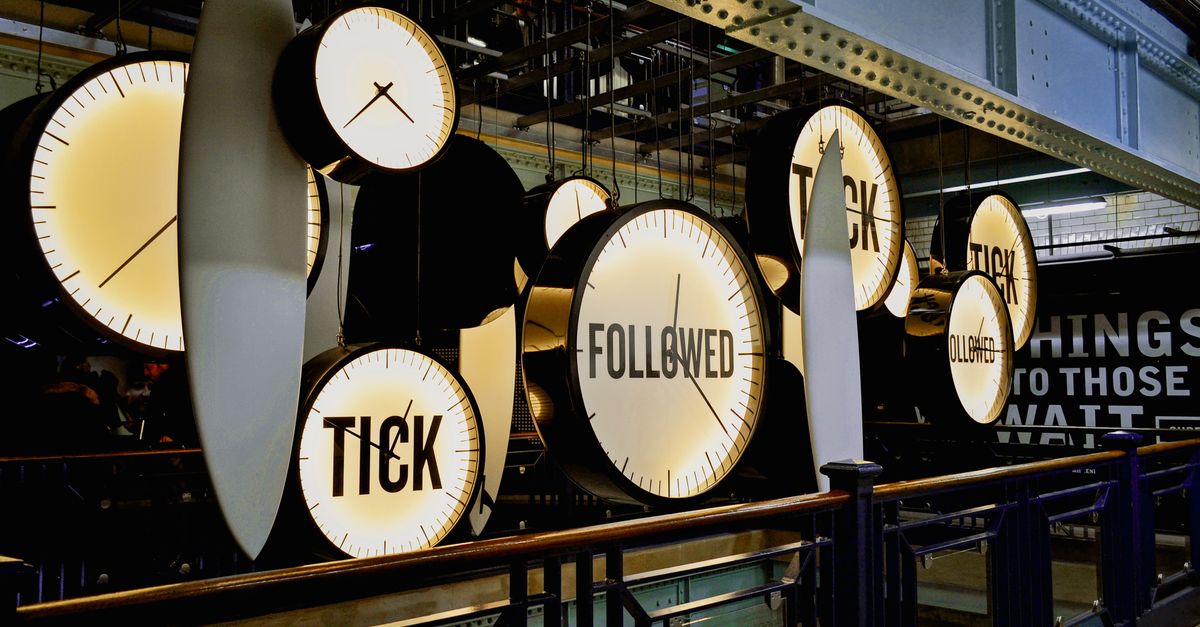 Artistic clock installation inside a Dublin museum showcasing contemporary design.