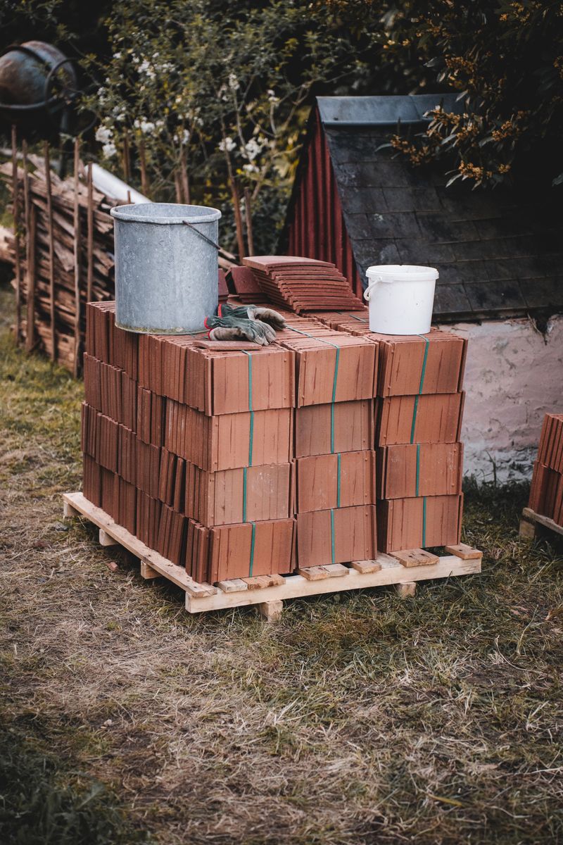 Dachziegel Baustoffe Baustelle