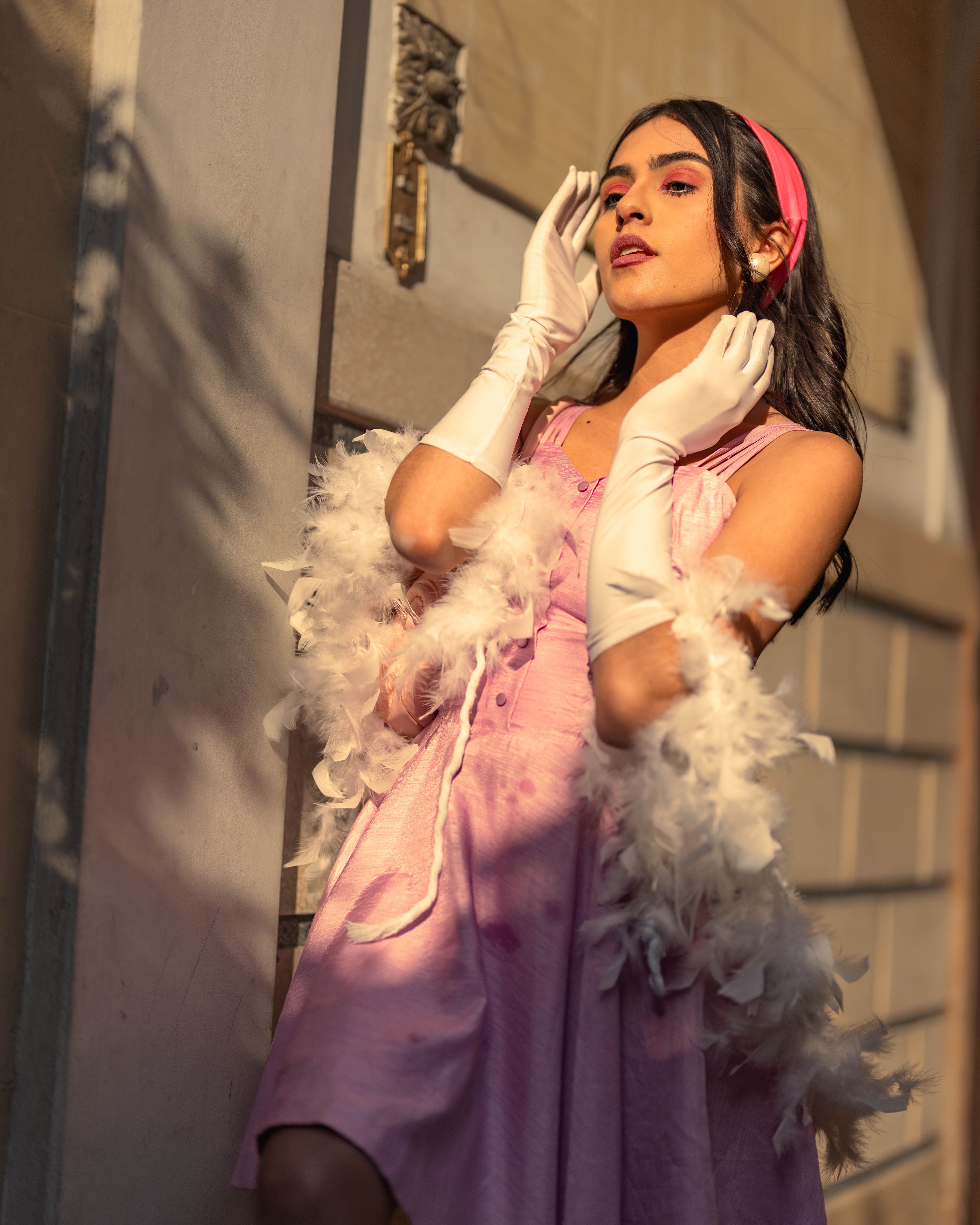Elegant Woman in Pink Dress in Buenos Aires · Free Stock Photo
