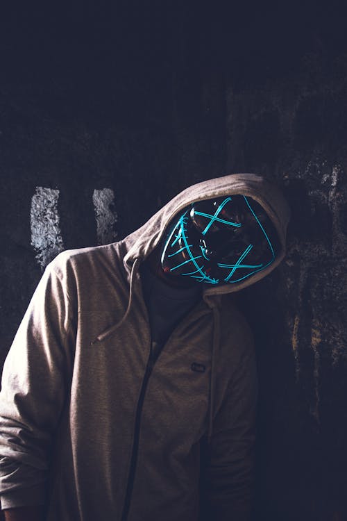 Free stock photo of blue mask, fade, horror