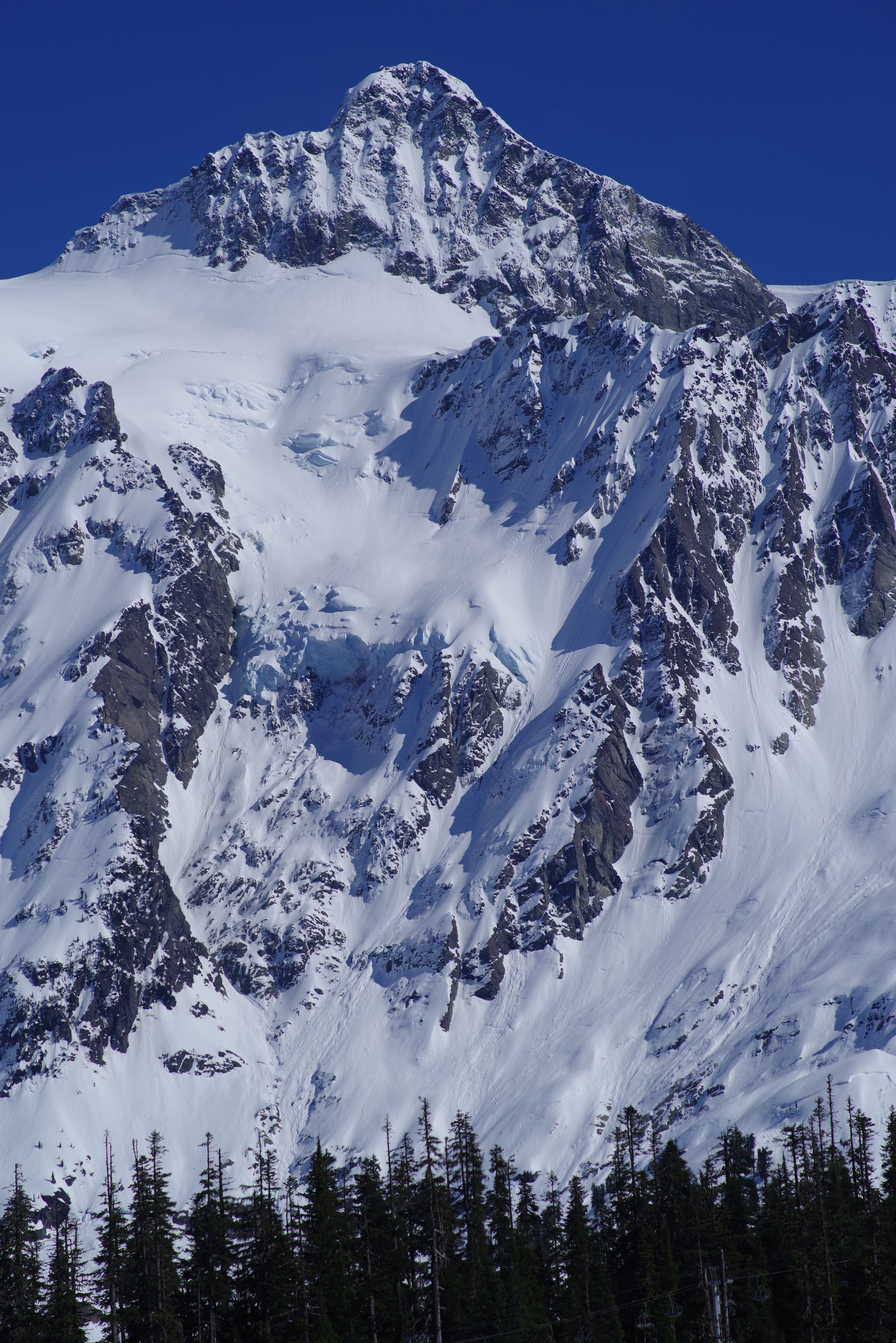 Majestic Snow-Covered Mountain Peak Landscape · Free Stock Photo