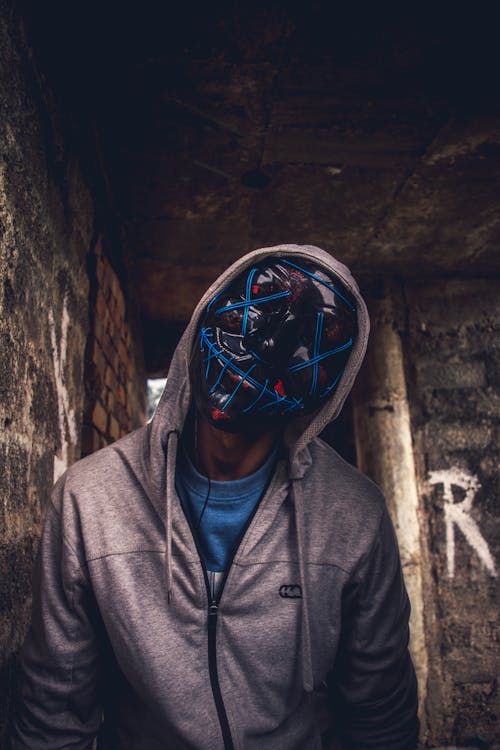 Free stock photo of blue mask, fade, horror