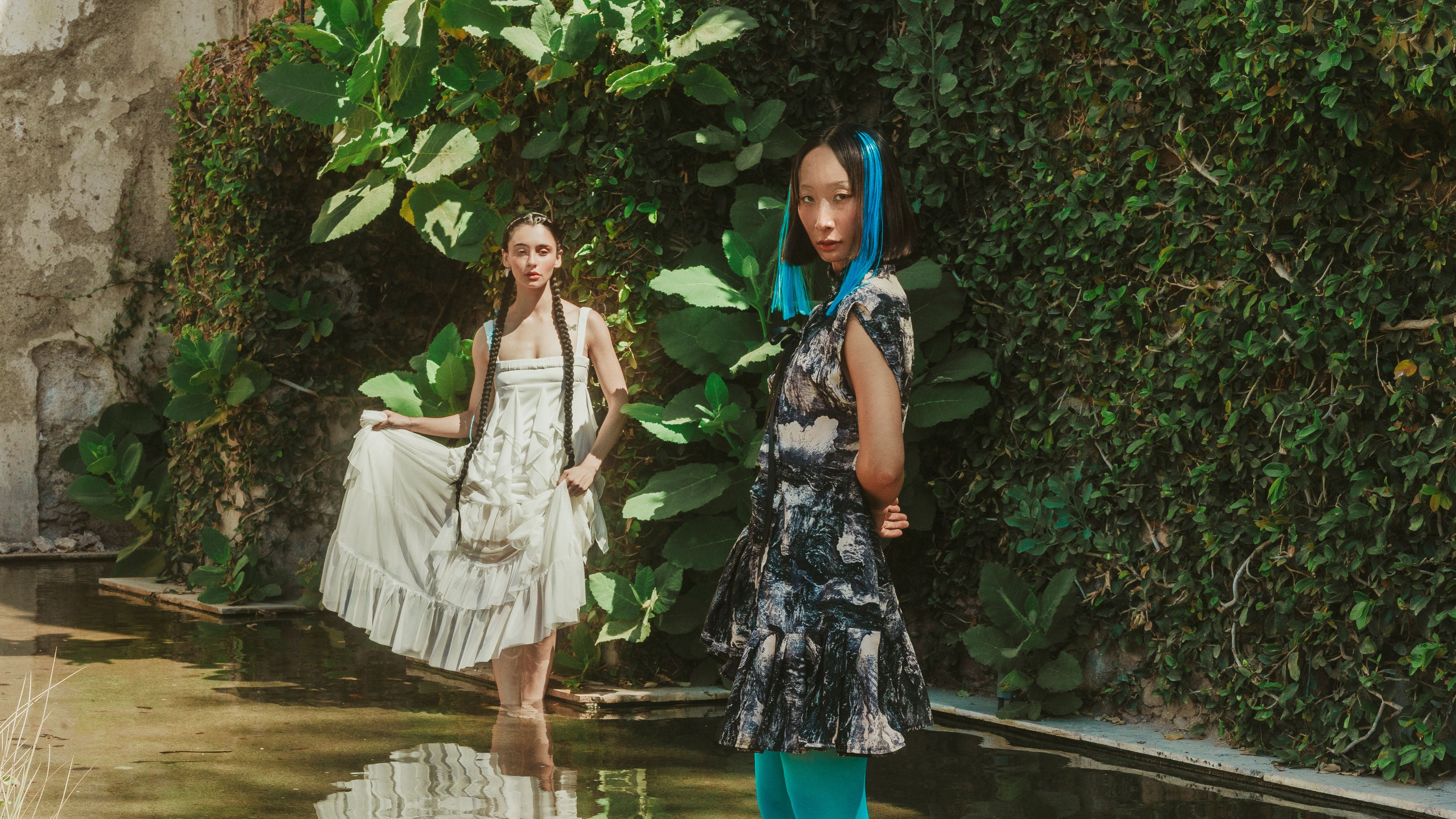 Stylish Portrait of Two Women in Nature Setting · Free Stock Photo