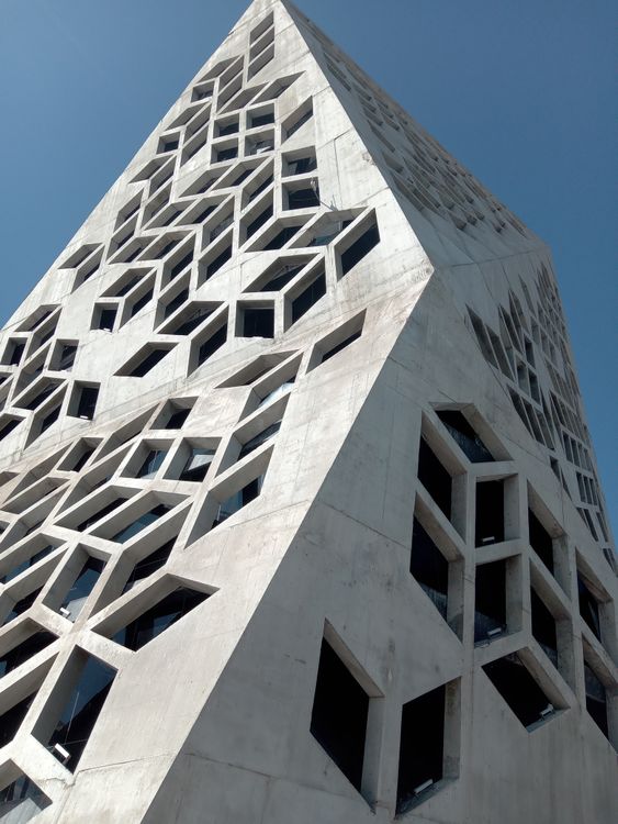 Geometric Architecture of Modern Building · Free Stock Photo