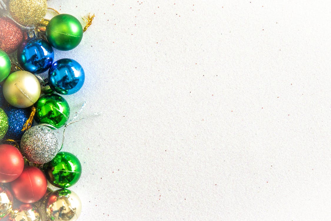 Free Flat Lay Photography of Assorted-color Baubles Stock Photo