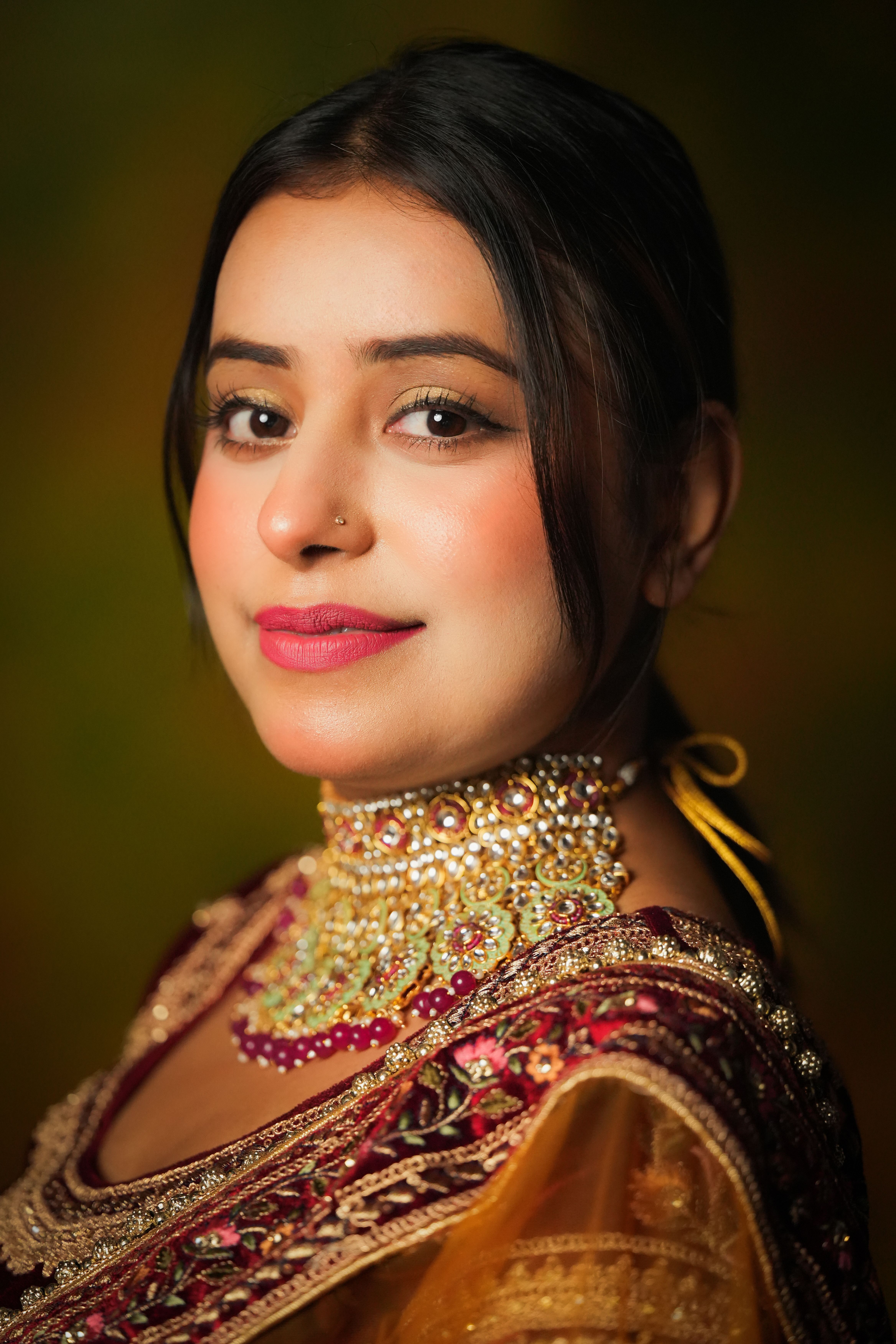 Elegant Portrait of a Woman in Traditional Attire · Free Stock Photo