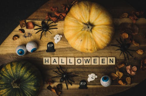 Free Halloween Flat Lay Stock Photo