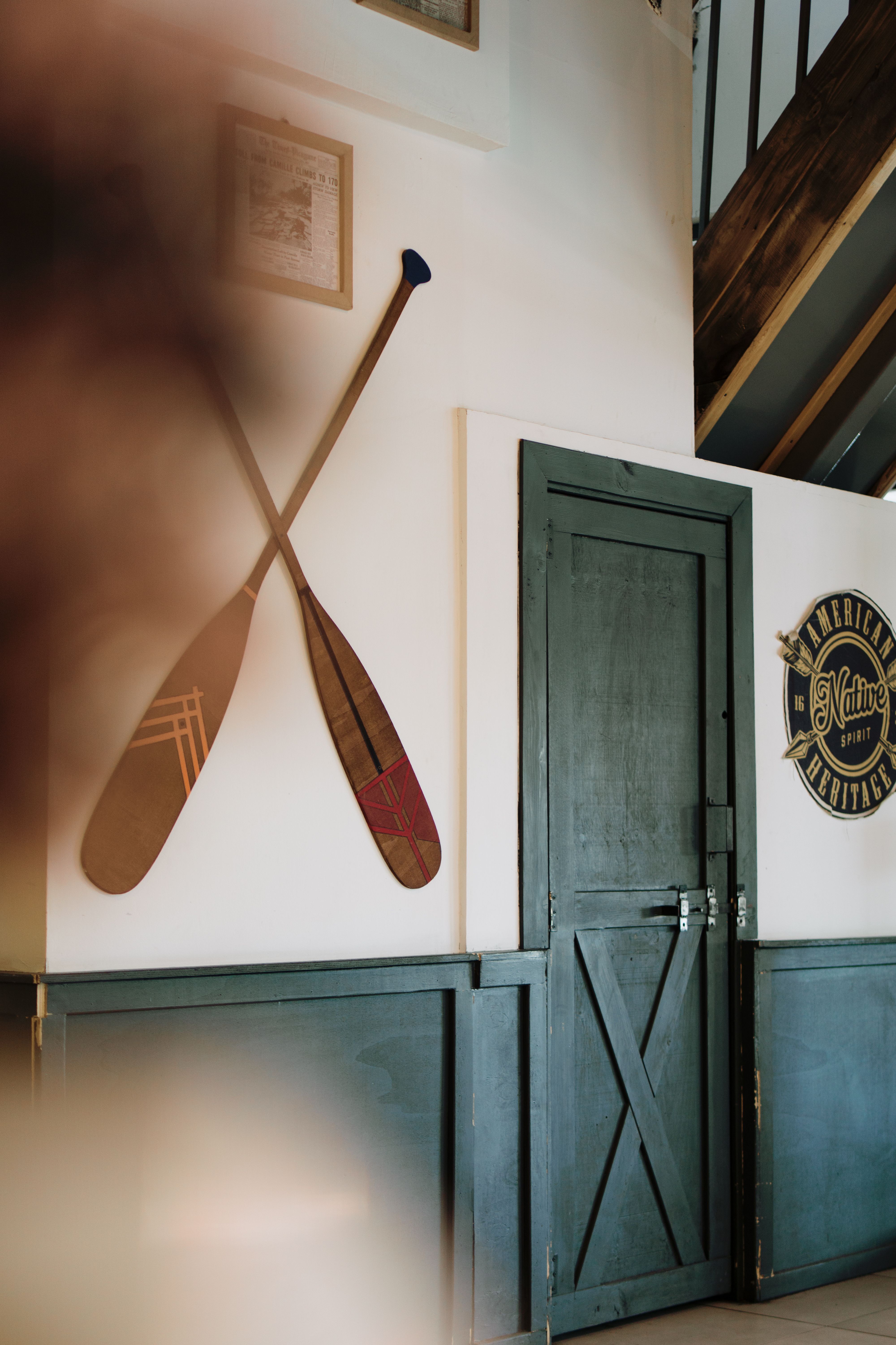 Rustic Decor with Wooden Paddles in Cozy Interior · Free Stock Photo
