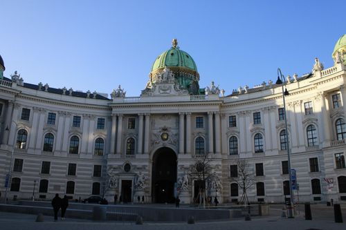 Free Explore the grandeur of Hofburg Palace in Vienna on a sunny day. Stock Photo