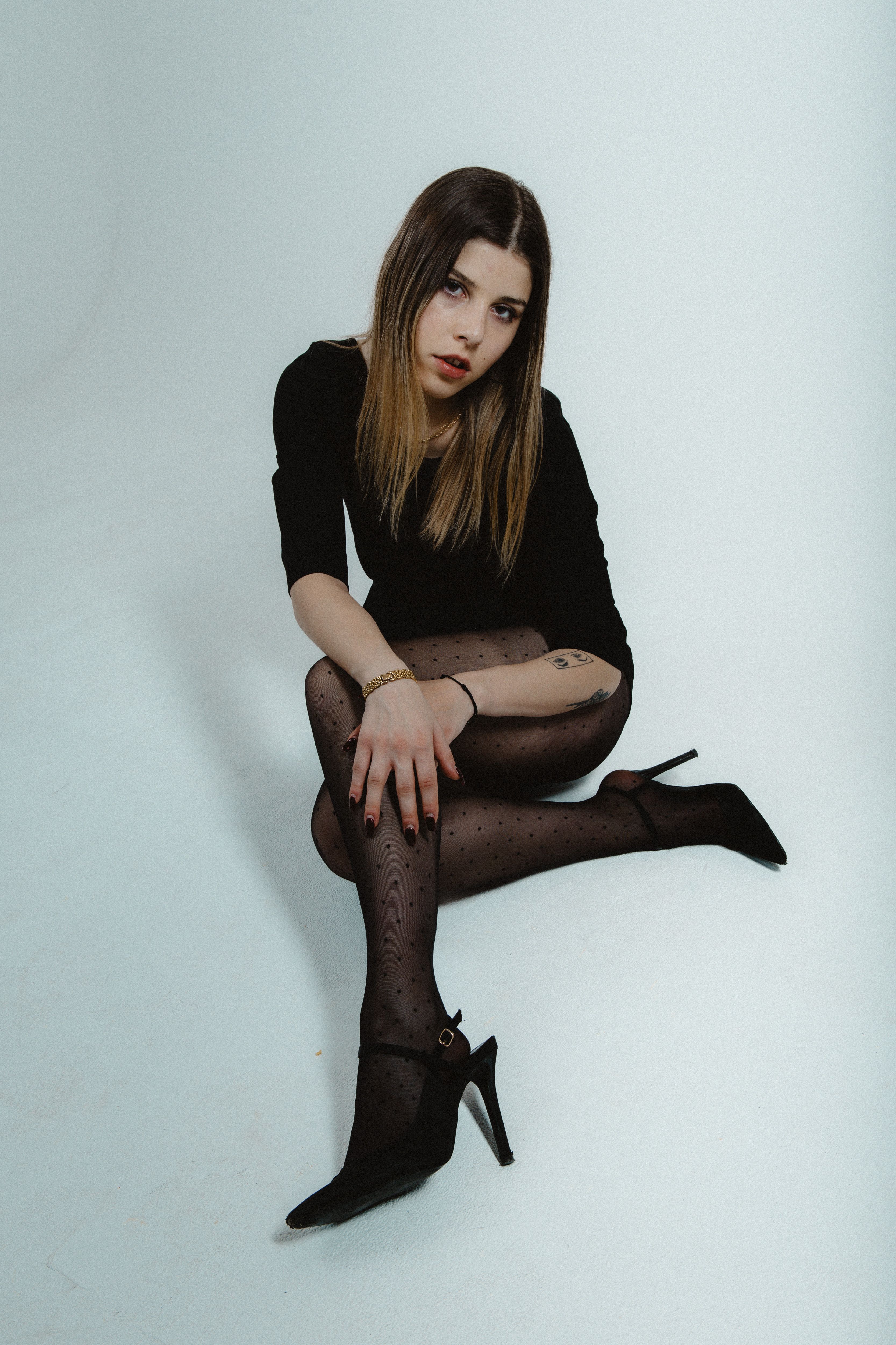 sarah jessica parker little black dress No Nonsense Opaque Sheer To Waist Tights Black XXL main image 0