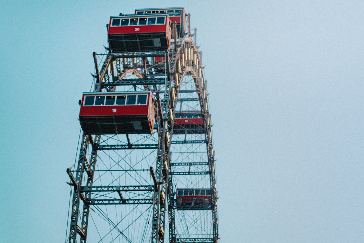 Roata panoramică Riesenrad din parcul Prater, Viena