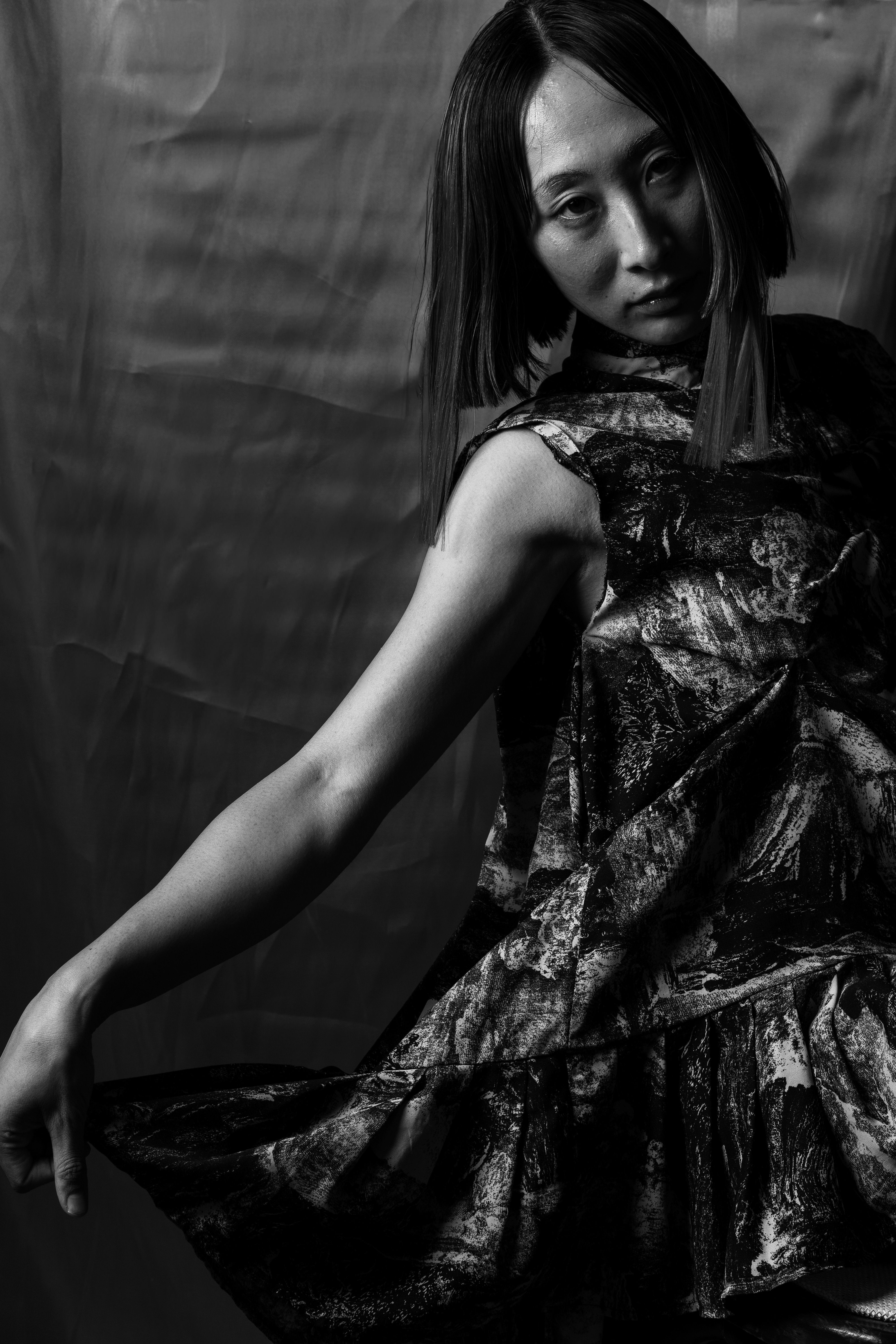 Artistic Black and White Portrait of Woman · Free Stock Photo