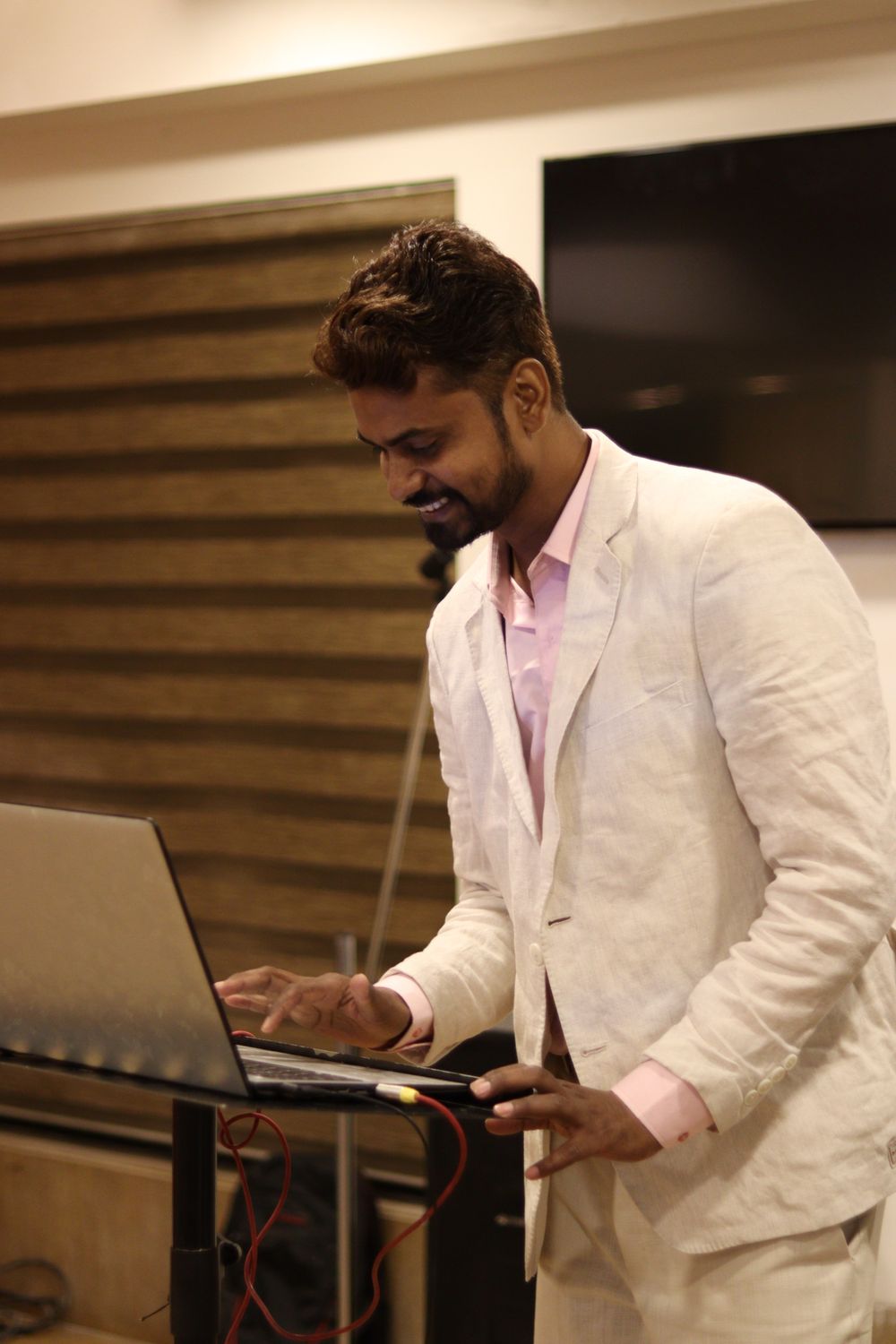 Indian professional working on a search campaign