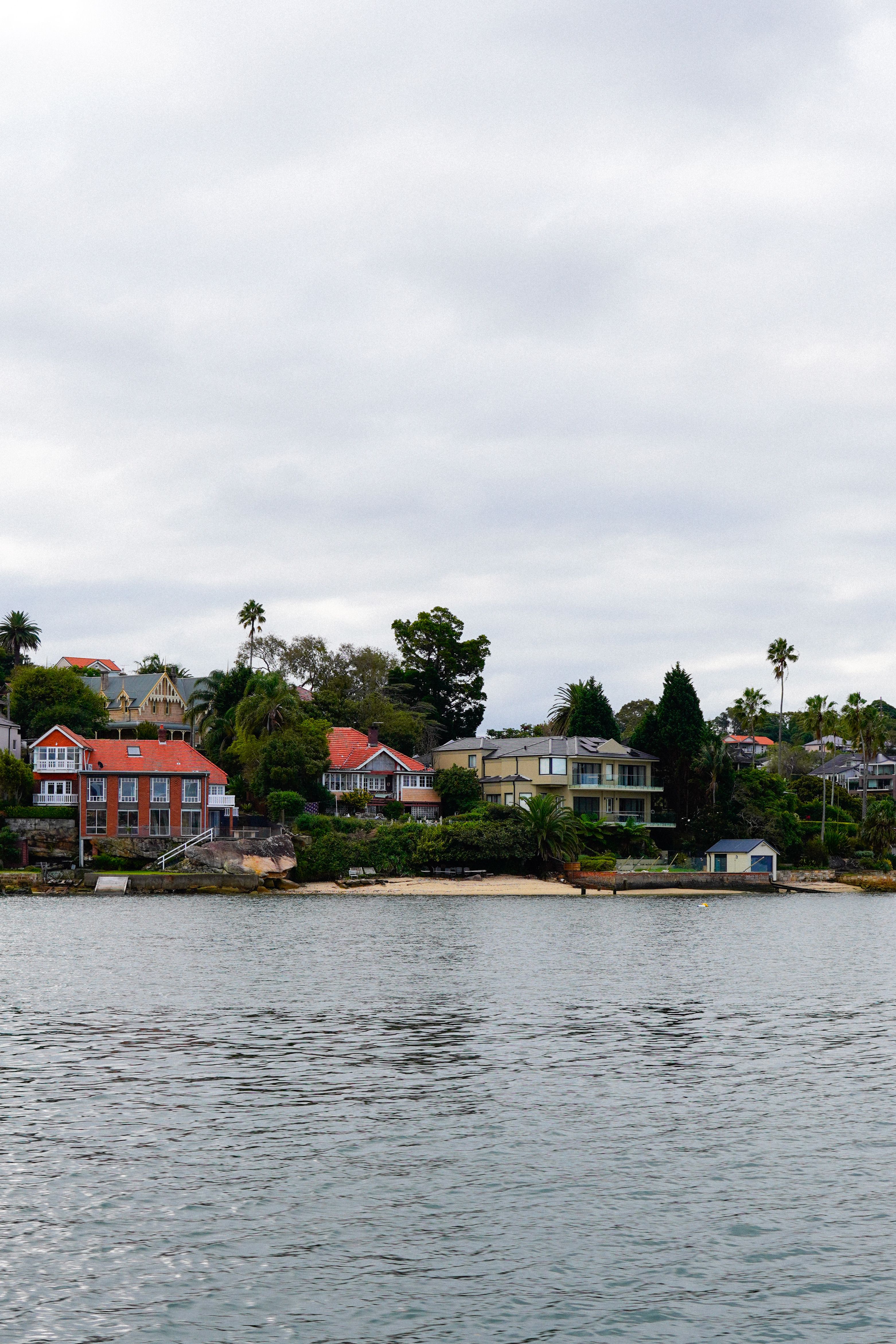 Historical seaside houses along the Sydney coastline