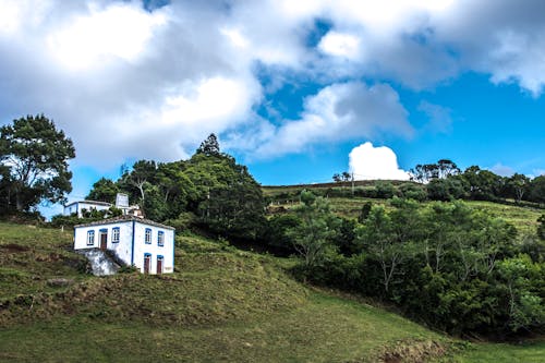 Foto profissional grátis de arquitetura, azul, céu