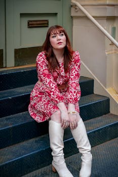 Portrait of Woman in Soho in Spring