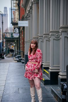 Fashionable Woman in Soho in New York City